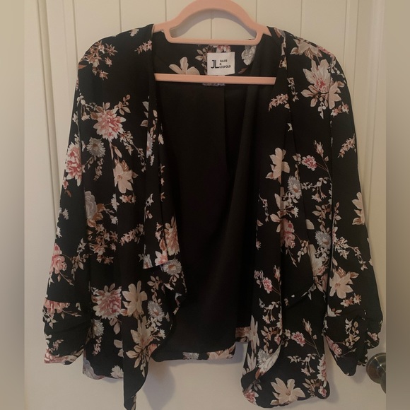 Floral unstructured blazer - Picture 1 of 3